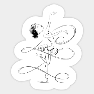 Graceful Balerina Sticker